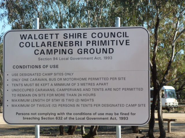 collarenebri free (primative) camp